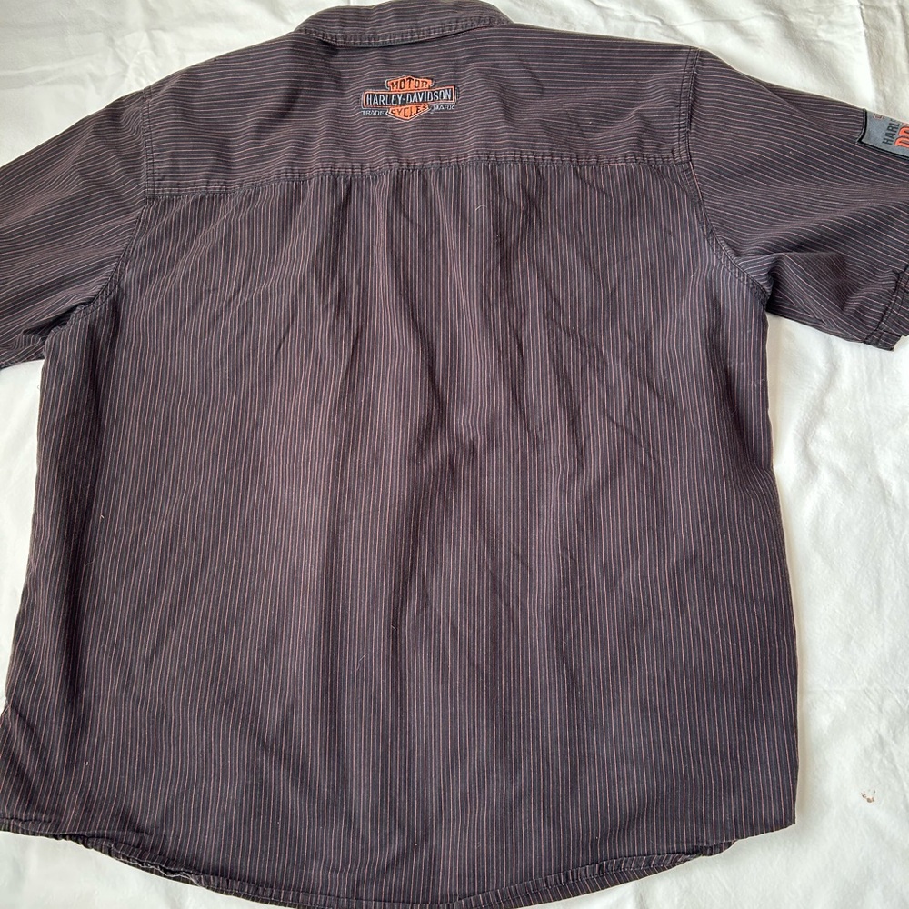 Harley-Davidson Men's Striped S/S Shirt - Picture 5 of 7